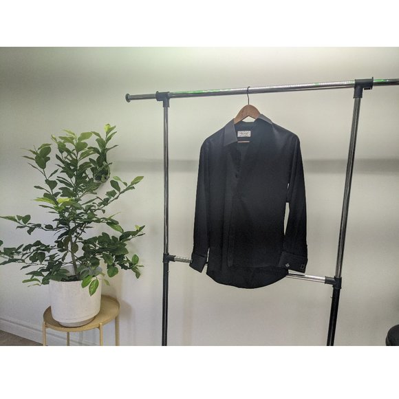 Maxwell Clothiers - French cuff dress shirt all black - Picture 1 of 2